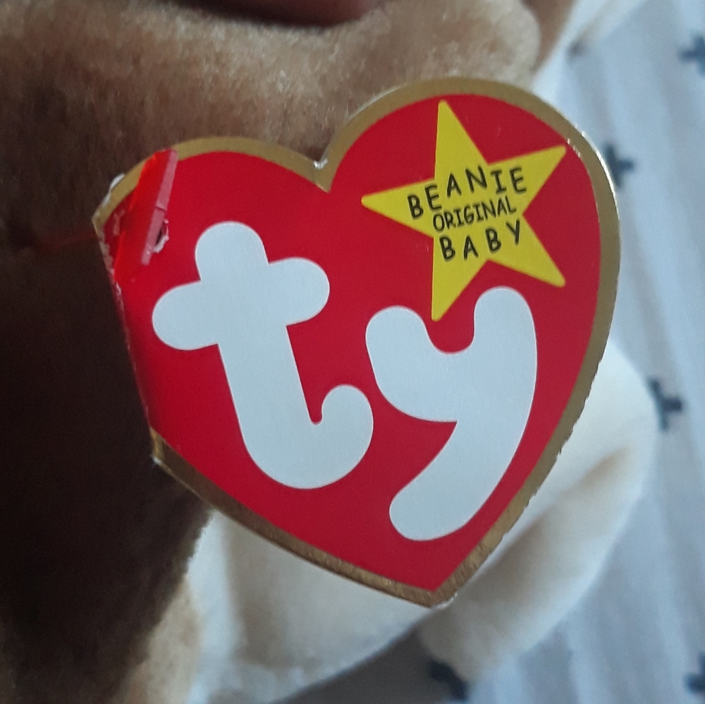 Tracker Beanie Baby Plush Plushie Basset Hound Dog Toy Stuffed Animal valentine - Picture 3 of 6
